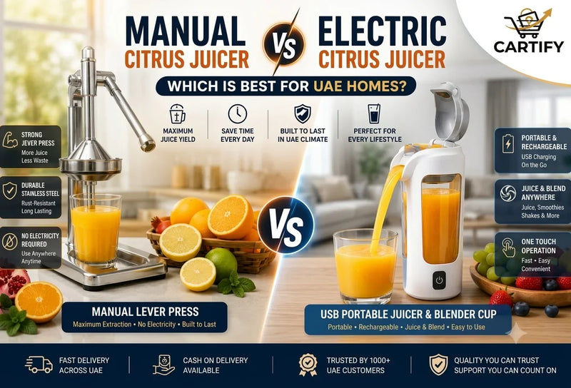 Manual vs Electric Citrus Juicer: Which Is Best for UAE Homes