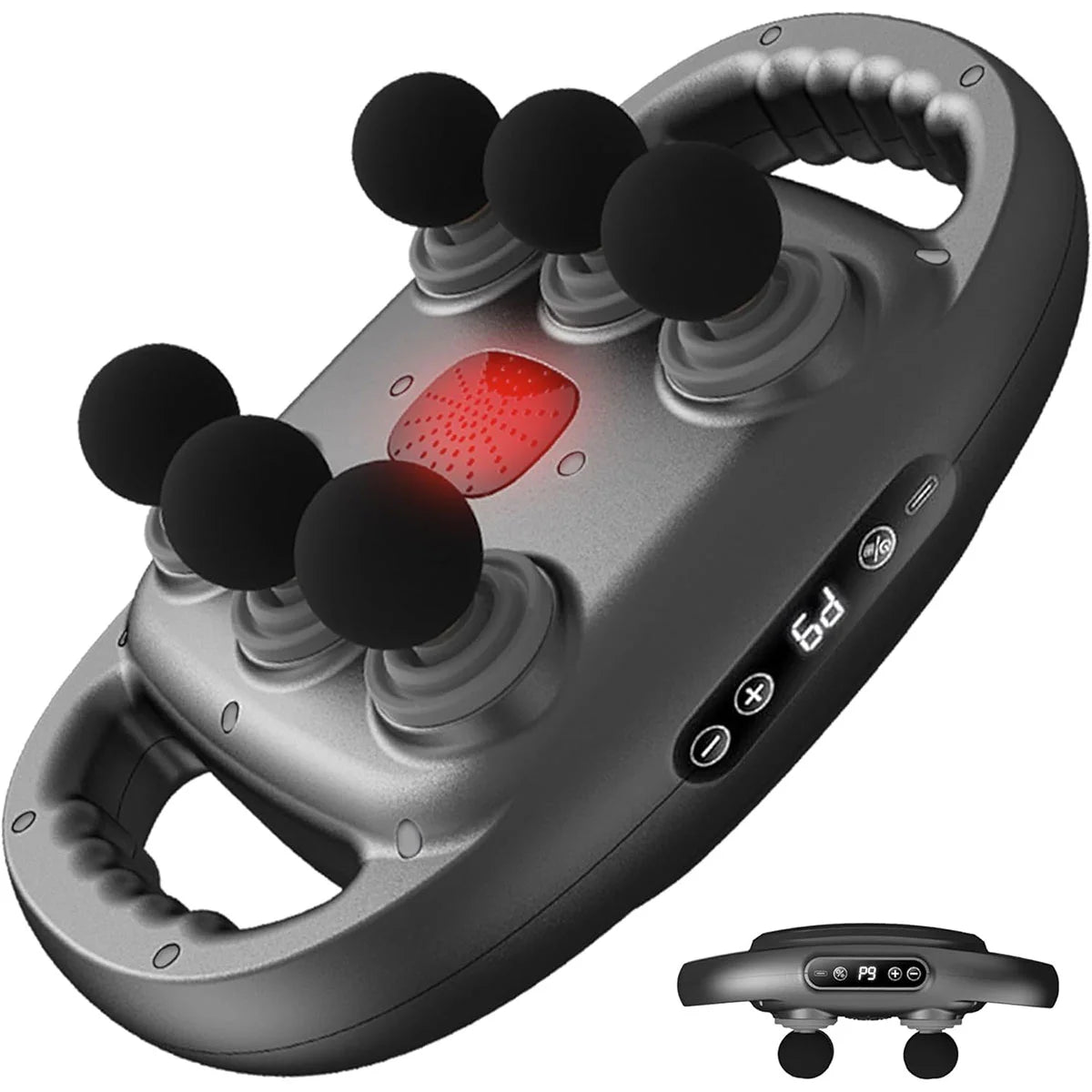 6 head deep tissue fascia massage gun for muscle recovery and pain relief