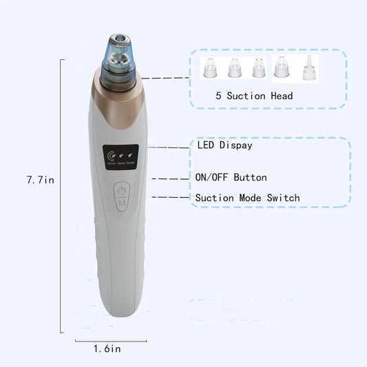 Rechargeable Multifunction Blackhead Remover Vacuum