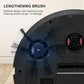 Lengthening brush with bilateral design for larger cleaning area, no leakage
