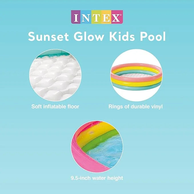 Colorful inflatable water pool for kids outdoor entertainment and relaxation
