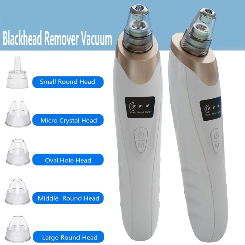 Electric blackhead remover device for removing impurities and improving skin appearance