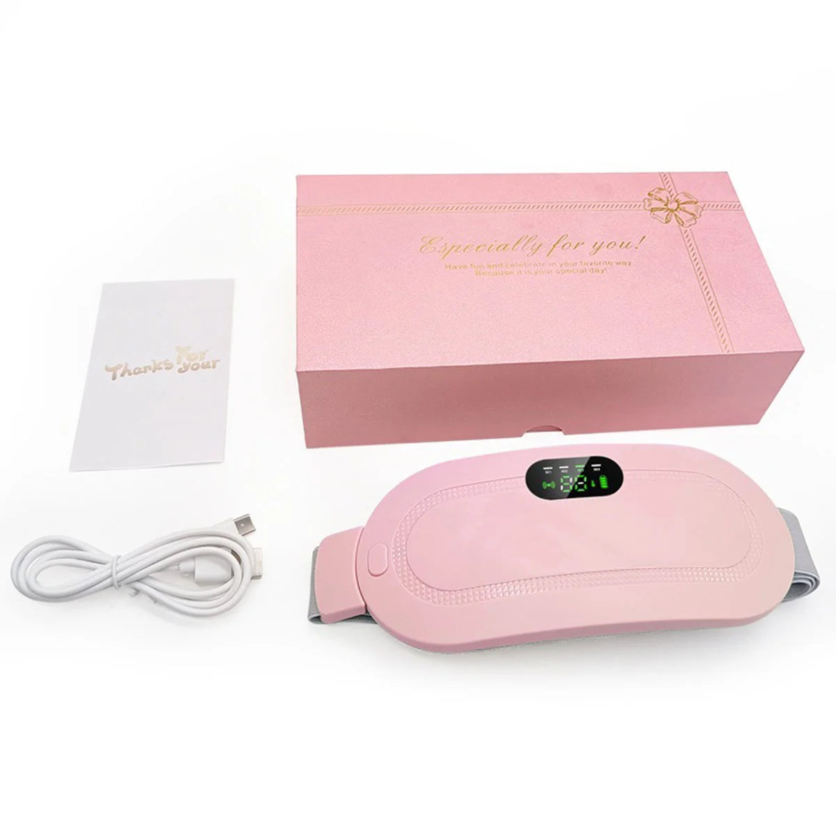 Electric heating menstrual heat pad belt for soothing warmth and period comfort