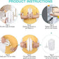 Step-by-step guide for using ice cube maker: fill, freeze, pour out cubes