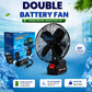 Portable lithium electric fan 68V for powerful cordless cooling at home and outdoors