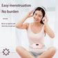 Portable period pain relief belt with adjustable heating for convenient use
