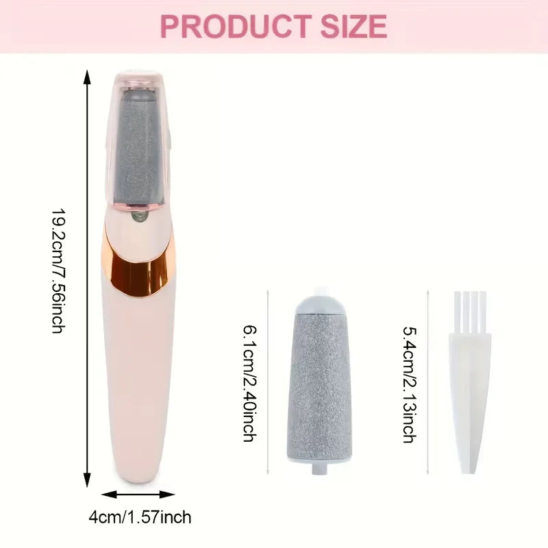 Rechargeable pedicure callus remover for professional foot care at home