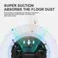 Robot vacuum with super suction for dust, hair, and stains—multi-function floor cleaning