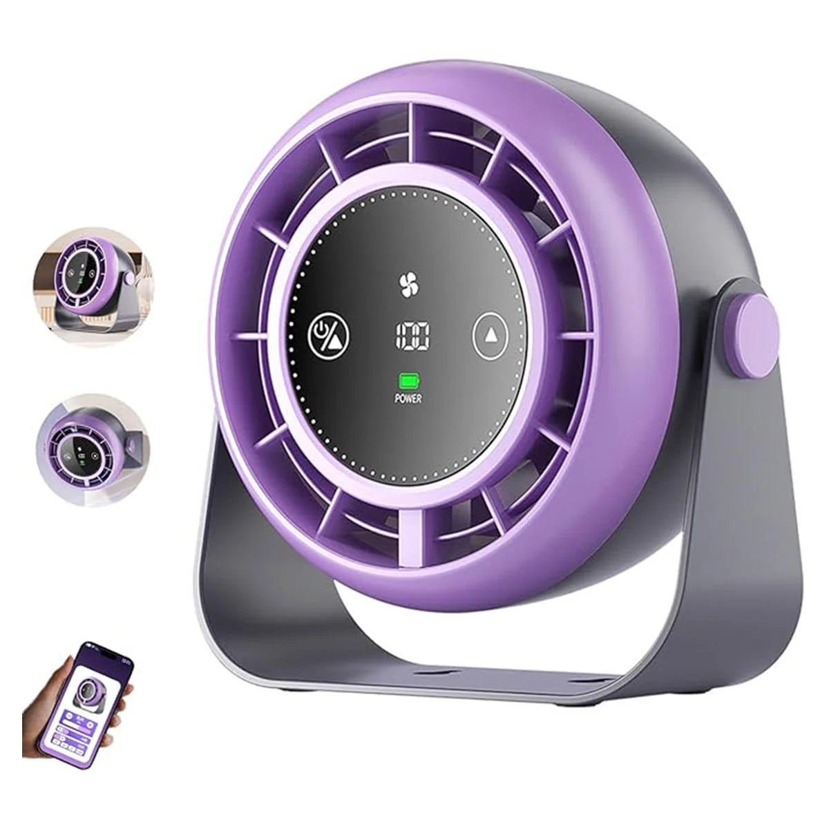 SAYTAY Turbo desktop air circulation fan for powerful cooling in home and office spaces
