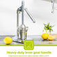 Stainless steel orange juice extractor for efficient fruit pressing and kitchen use
