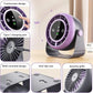 Turbo desktop air circulator fan with compact design for efficient airflow